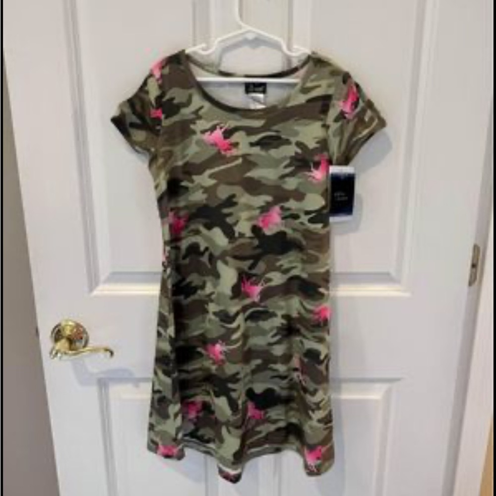NWT- Pink & Violet Girls Dress Size 10/12